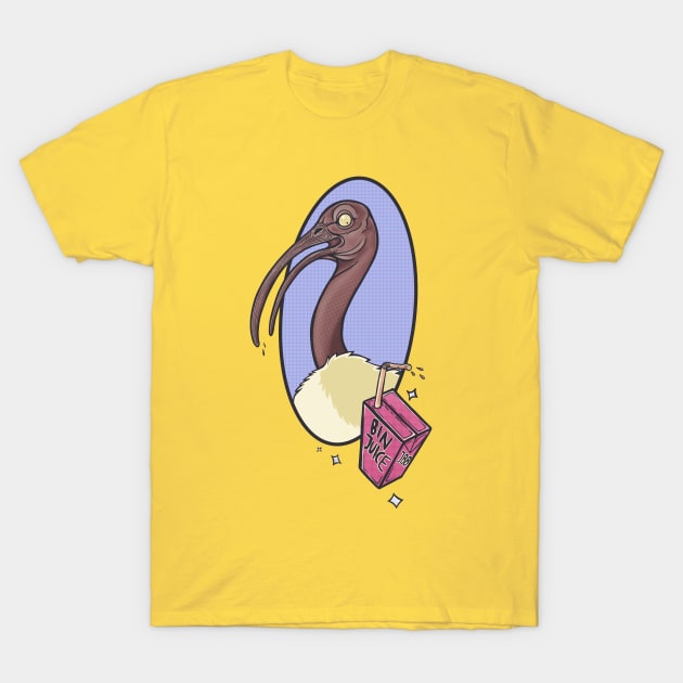 Bin Chicken - Urban Legends (Black Headed Ibis) T-Shirt by MonoMano